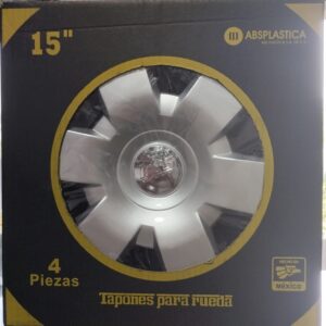 Tapon ABS para llanta de rin 15"